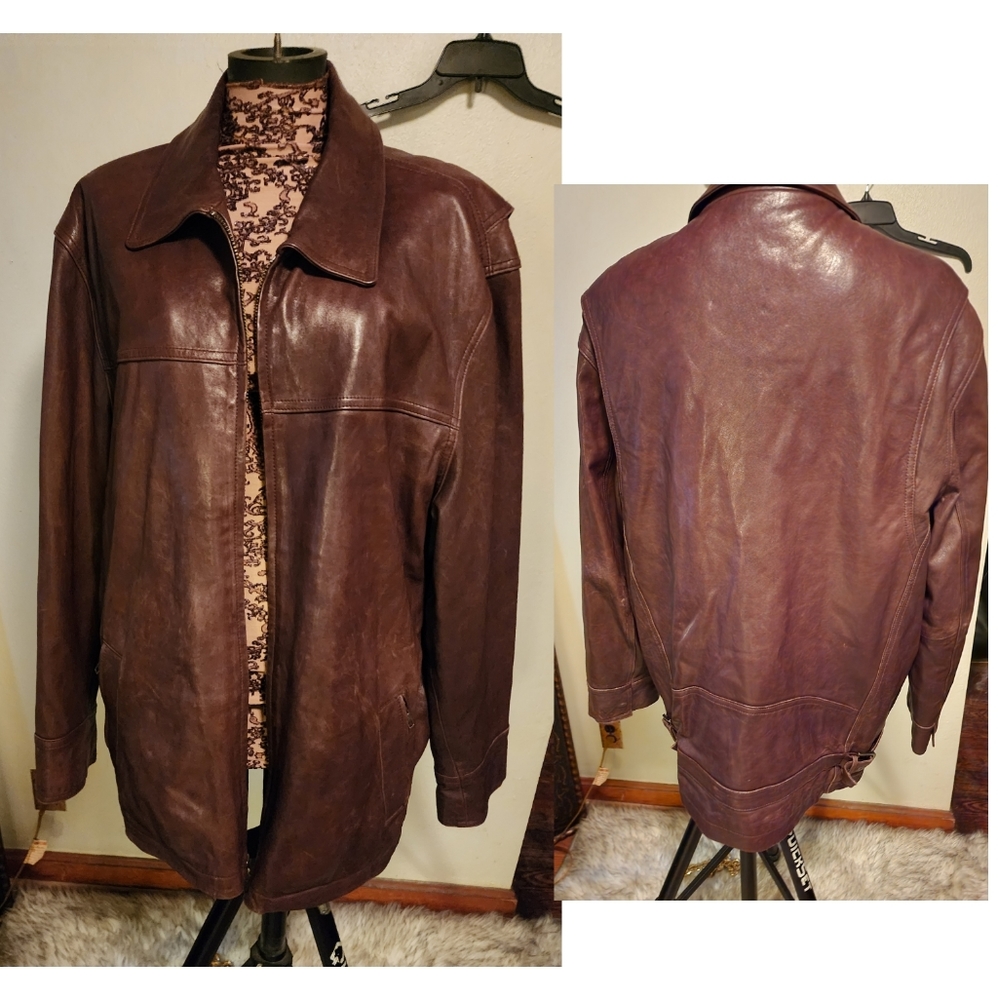 Backwoods leather jacket.  Men's.  Great quality.  Sz XL